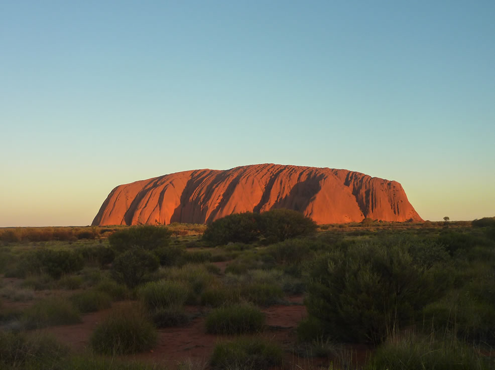 Le Uluru, plateau sacré des aborigènes d’Australie