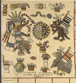 Page du Codex Bordonicus montrant l'eclipse