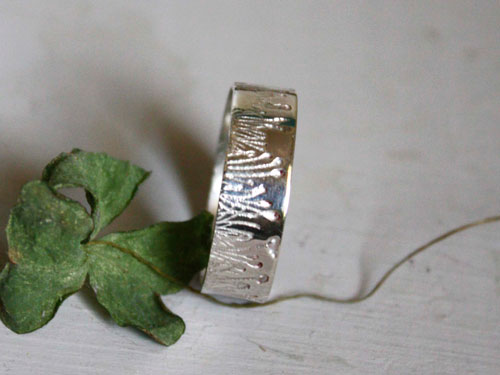 Brins d&rsquo;herbe folle, bague magicien d&rsquo;Oz en argent