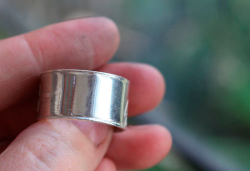 Conviction, bague symboles personnels en argent