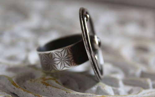 Hérisson d’automne, bague hérisson totem en argent et citrine