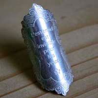 L’essentiel, bague du petit prince de Saint-Exupéry en argent