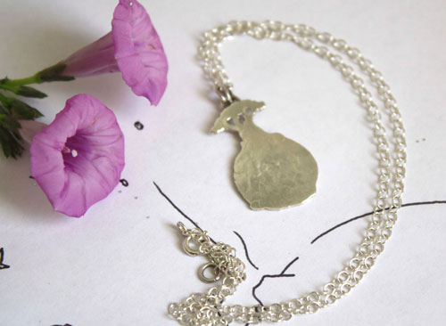 Les baobabs, collier arbre du petit prince en argent