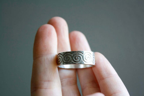 Njord, bague mythologie nordique en argent