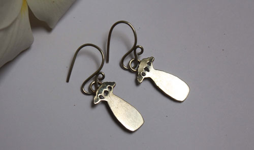 Petits baobabs, boucles d’oreilles le petit prince en argent