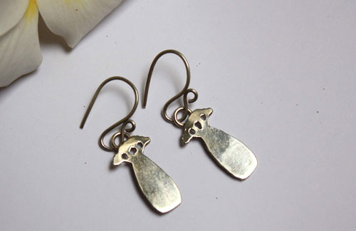 Petits baobabs, boucles d’oreilles le petit prince en argent