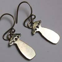 Petits baobabs, boucles d’oreilles le petit prince en argent