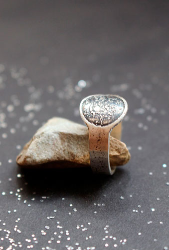 Phase de la lune, bague lune personnalisée en argent