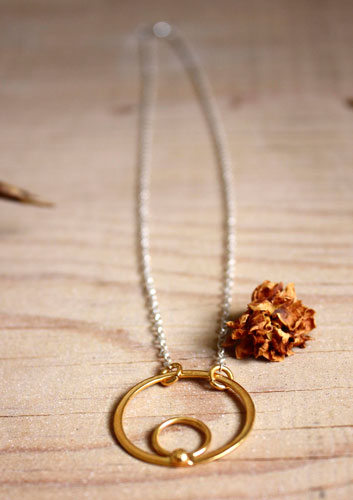 Soleil aztèque, collier cycles et survie en or et argent