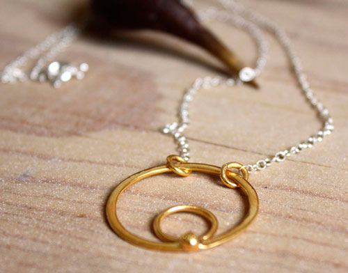Soleil aztèque, collier cycles et survie en or et argent