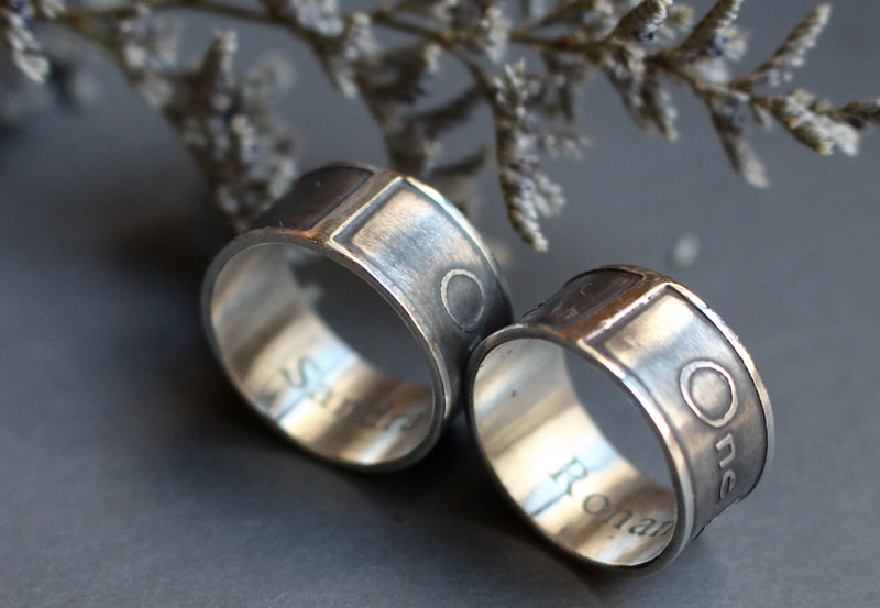 Un amour, une vie, alliances, bague déclaration en argent