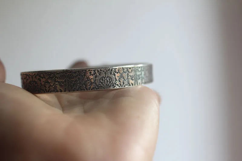 À la lisière d’un rêve, bracelet otomi du mexique en argent