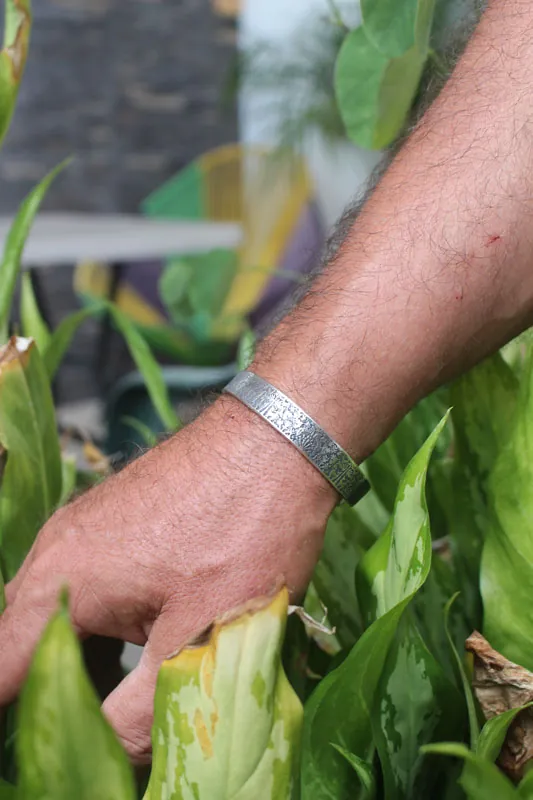 À la lisière d’un rêve, bracelet otomi du mexique en argent