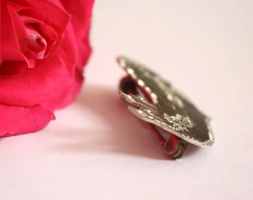 Alicanto, broche oiseau des Andes en argent