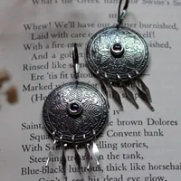 Alissandre, boucles d’oreilles feuilles en argent et zircon