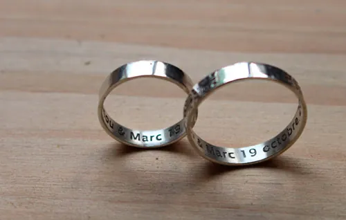 Alliances diapason, bague symbole polynésien en argent