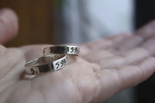 Alliances PI, bague symbole d’infini en argent