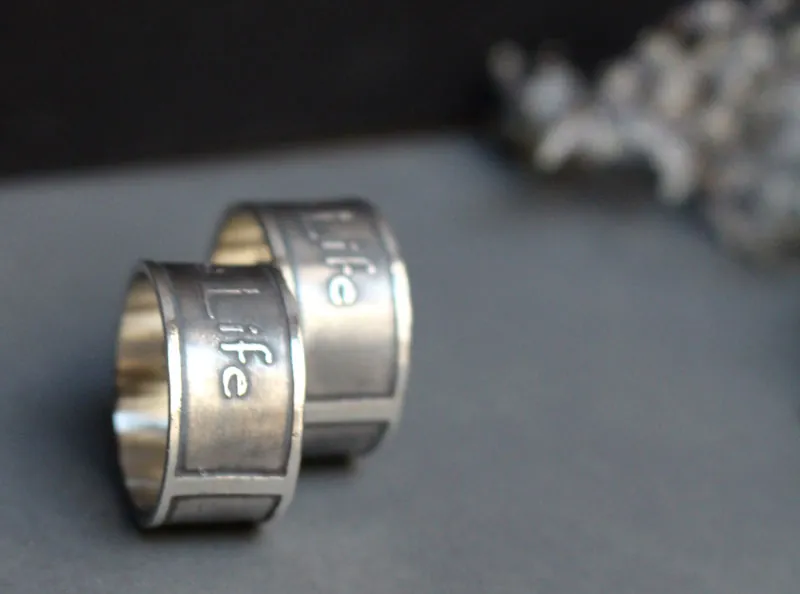 Alliances un amour, bague déclaration du groupe U2 en argent
