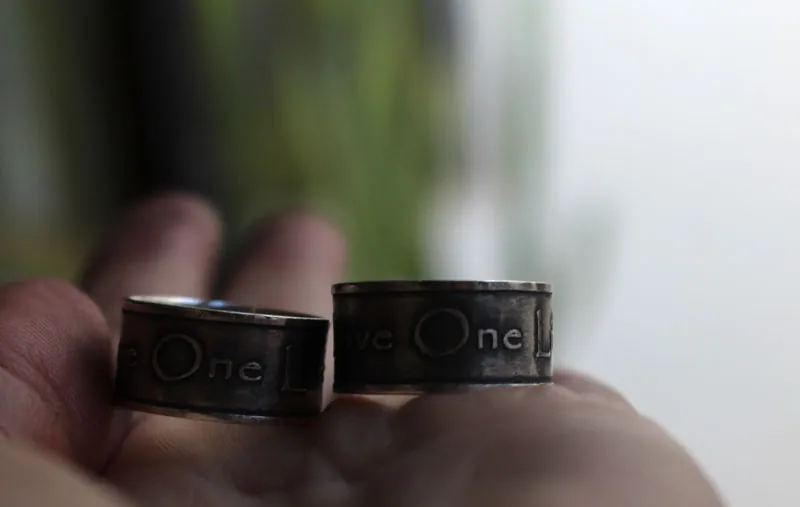 Alliances un amour, bague déclaration du groupe U2 en argent