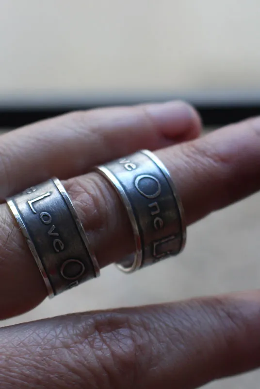 Alliances un amour, bague déclaration du groupe U2 en argent