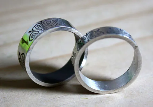 Astre sacré, bague tribal soleil maya en argent