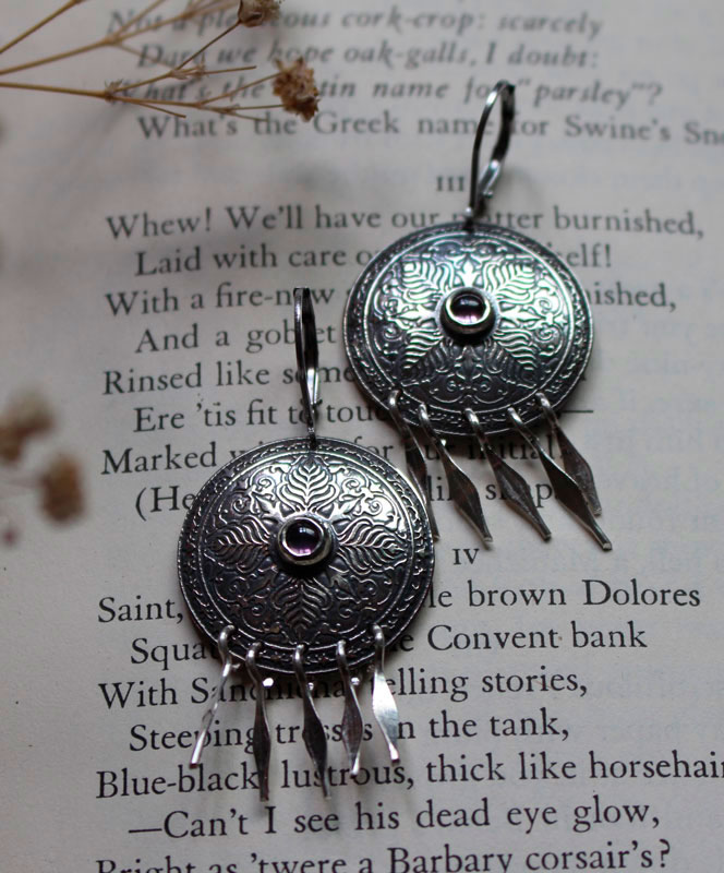 Alissandre, boucles d’oreilles feuilles en argent et zircon