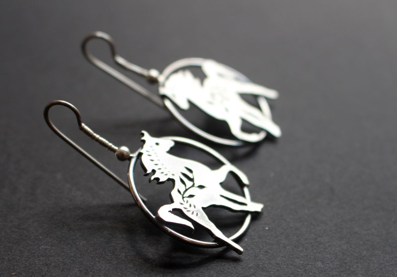 Arion, boucles d’oreilles cheval en argent