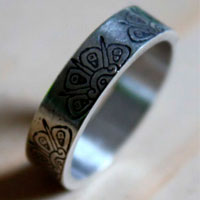 Astre sacré, bague tribal soleil maya en argent