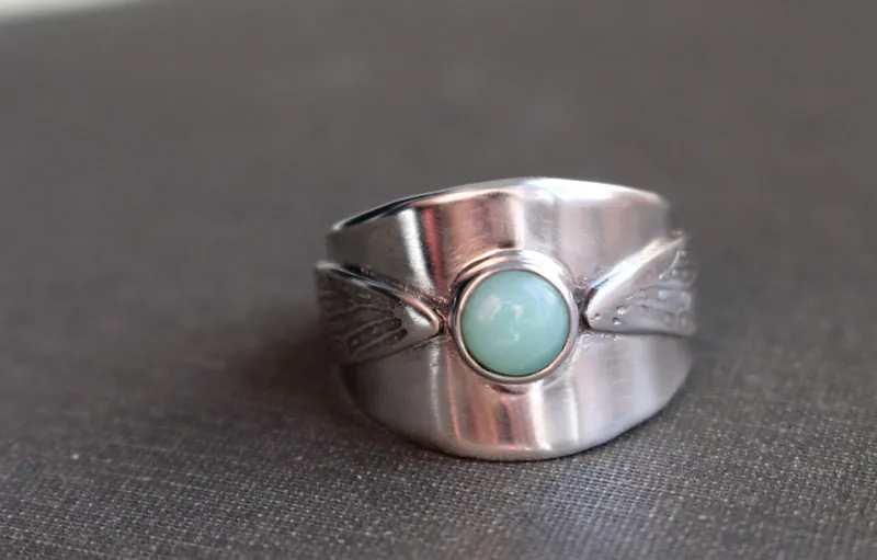 Battements d’ailes, bague Vif d’or d’Harry Potter en argent et chrysoprase