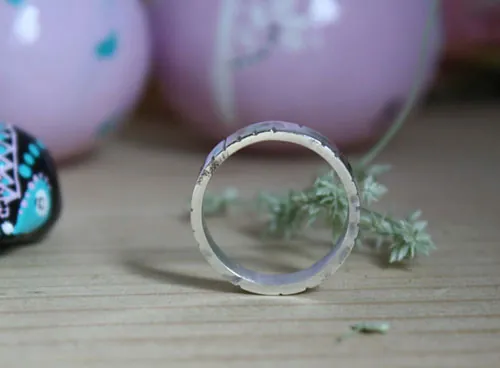 Bouleau, bague arbre de la sagesse en argent