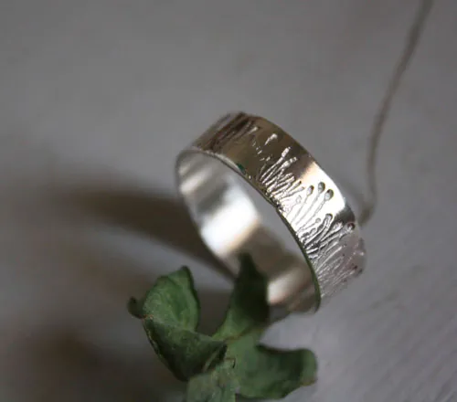 Brins d’herbe folle, bague magicien d’Oz en argent