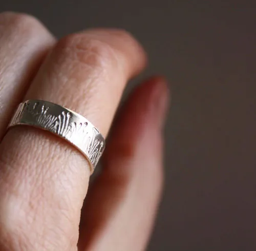 Brins d’herbe folle, bague magicien d’Oz en argent