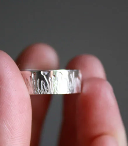 Brins d’herbe folle, bague magicien d’Oz en argent