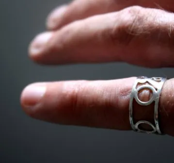Brocéliande, bague forêt magique celte en argent