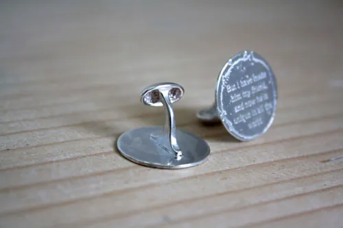 But I have made him my friend, boutons de manchette citation le petit prince en argent