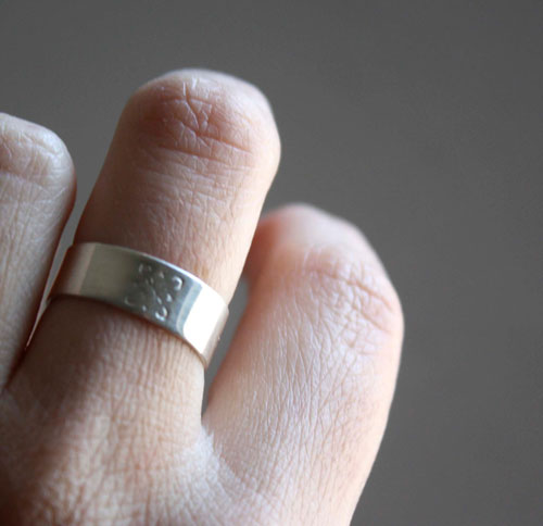 Du poète, bague d’inspiration et de poésie en argent