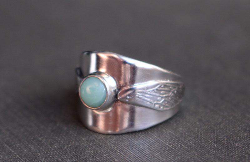 Battements d’ailes, bague Vif d’or d’Harry Potter en argent et chrysoprase 