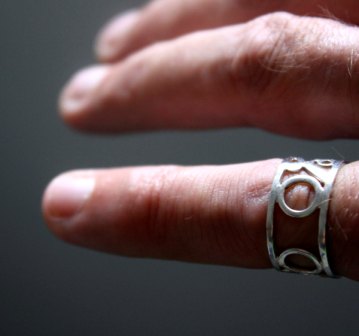 Brocéliande, bague forêt magique celte en argent