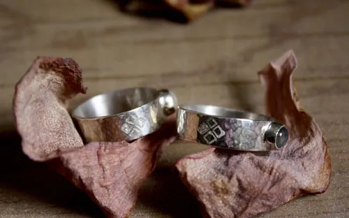 Catch my soul, bague de promesse en argent, labradorite et labradorite blanche