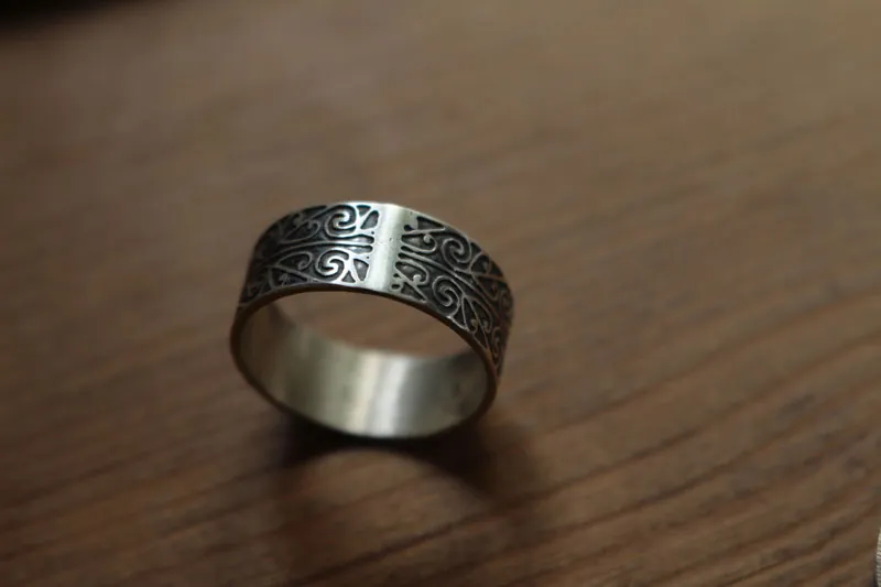 Coeur de vie, bague manuah maori en argent