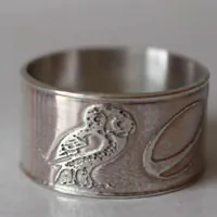 Conviction, bague symboles personnels en argent