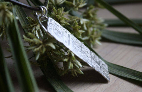 Calendrier maya, pendentif calendrier maya en argent