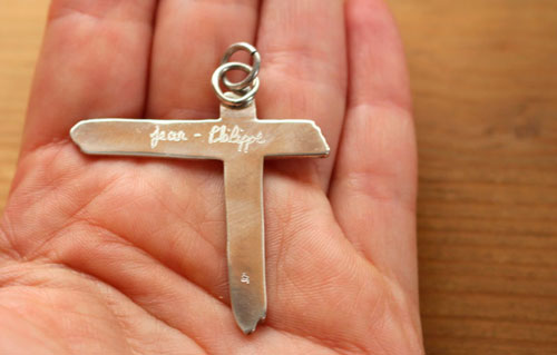 Croix d’Indochine Deluxe, pendentif Paradize du groupe de rock en argent