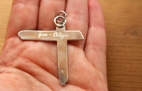 Croix d’Indochine Deluxe, pendentif Paradize du groupe de rock en argent 