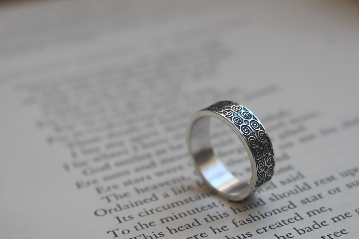 Dwennimmen, bague adinkra africain en argent