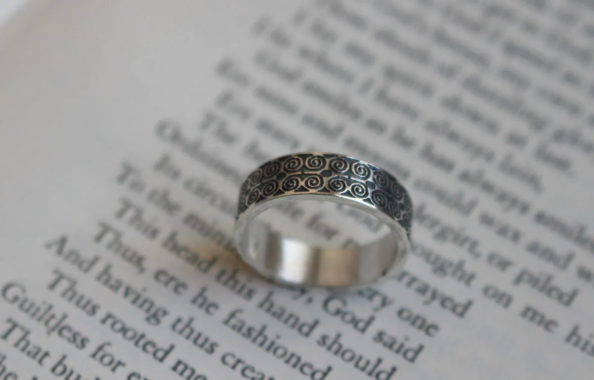 Dwennimmen, bague adinkra africain en argent