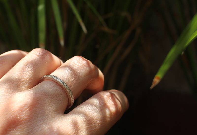 Ecorce d’hamadryade, bague écorce d’arbre en argent