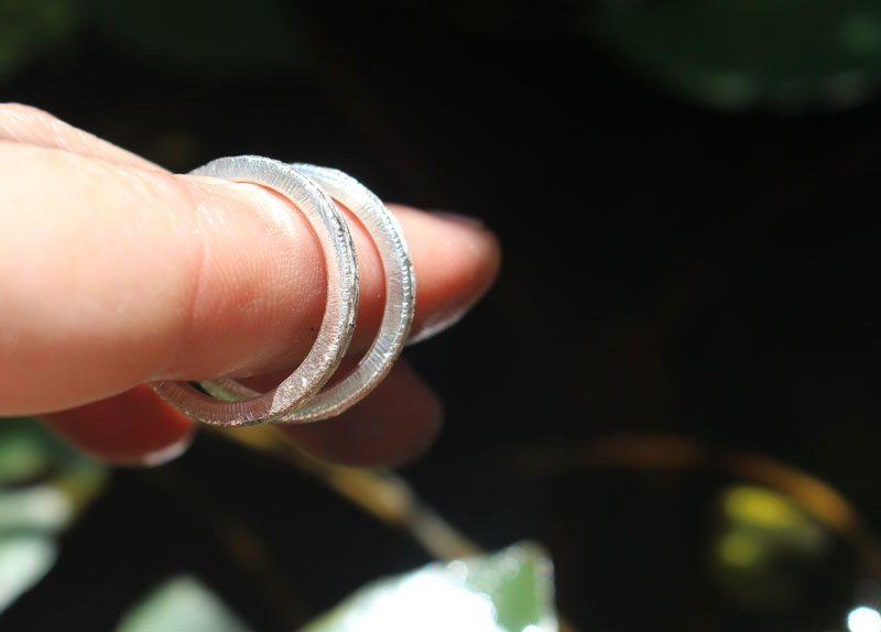 Ecorce d’hamadryade, bague écorce d’arbre en argent