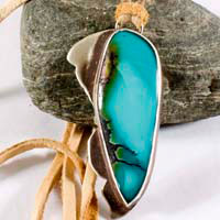 Flutter, pendentif aile de papillon bleu en argent et turquoise