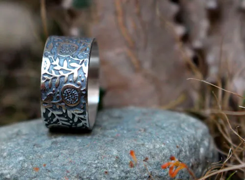 Grenade, bague fruit d’abondonce en argent